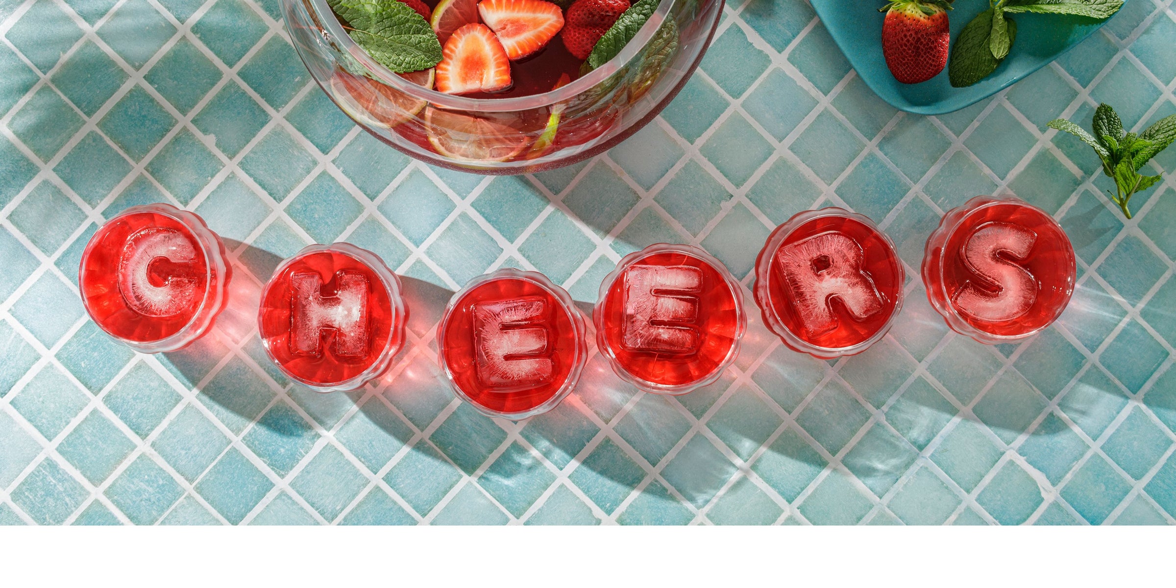 DrinksPlinks Cheers Drinks Letters C, H, E, R, S