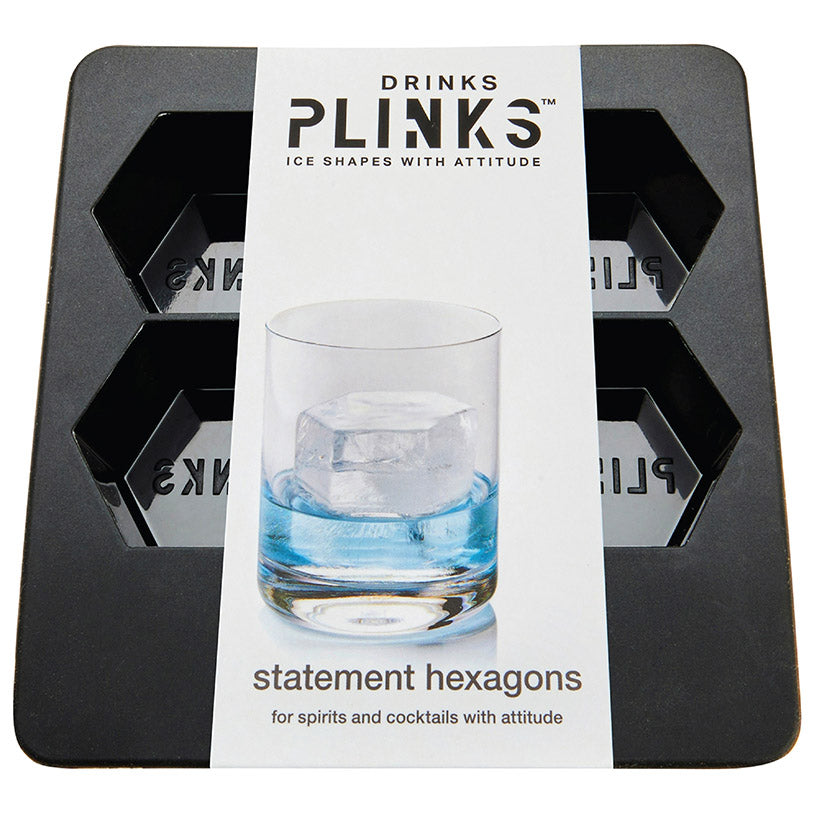 Hexagon Ice Cube Shape - DrinksPlinks
