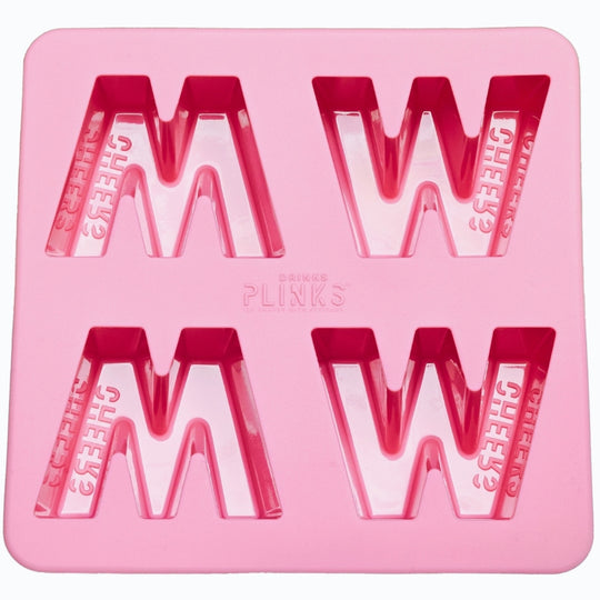 Ice Cube Tray - Pink Letter M  for Mum