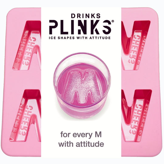 Ice Cube Tray - Pink Letter M  for Mum