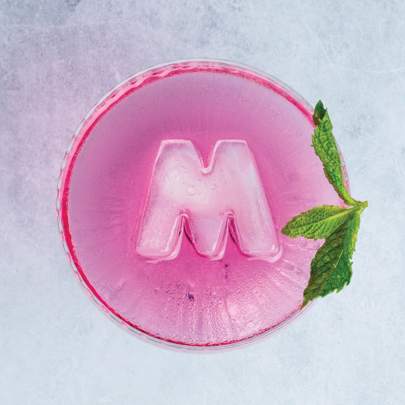 Ice Cube Tray - Pink Letter M  for Mum