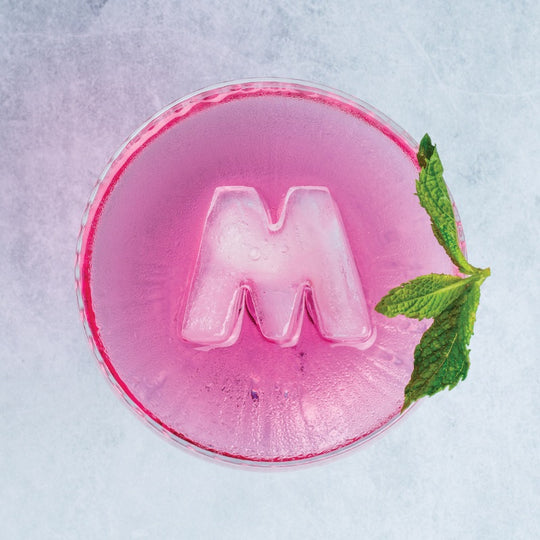 Ice Cube Tray - Pink Letter M  for Mum