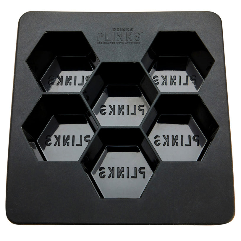 Hexagon Ice Cube Shape - DrinksPlinks