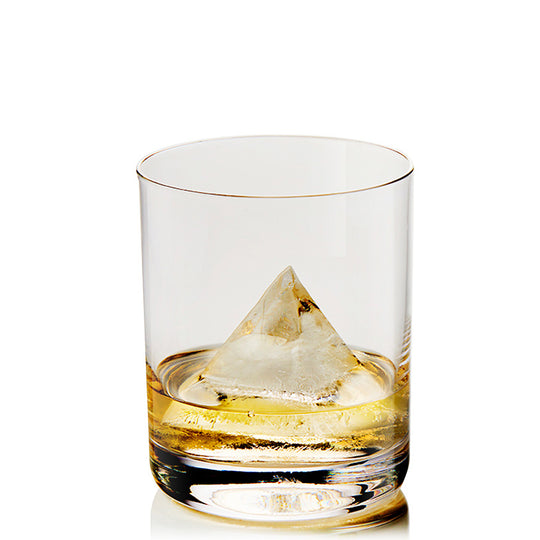 DrinksPlinks ice cube shape pyramid in glass